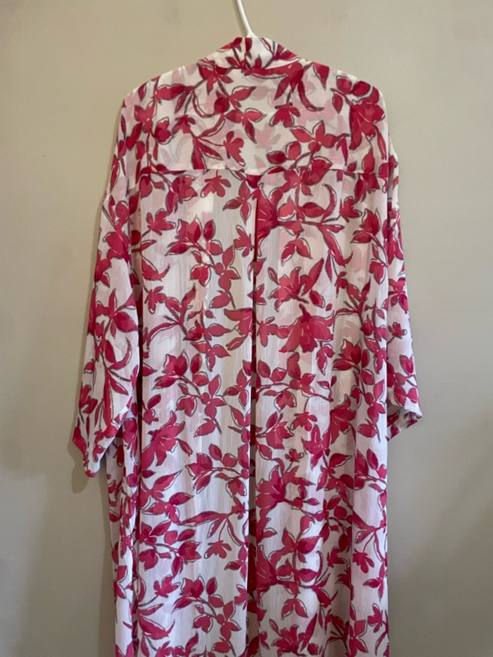 Penningtons White & Pink Floral Open-Front Kimono – Plus Size 4X/5X NWoT - Picture 13 of 14